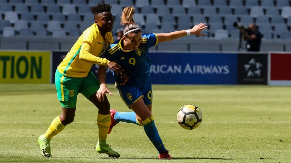 Fotboll, Dam, Landskamp, Sydafrika - Sverige